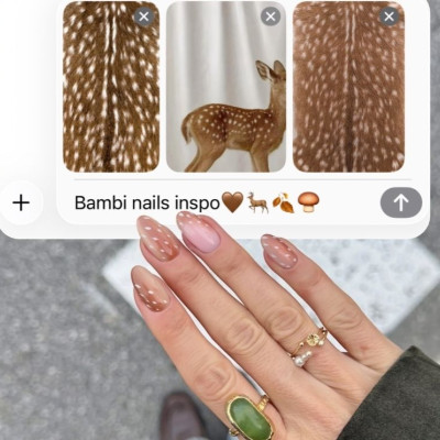 Bambi nails και κάπως ξεχνάμε το κλασικό πούα print στα νύχια μετά την Copenhagen Fashion Week