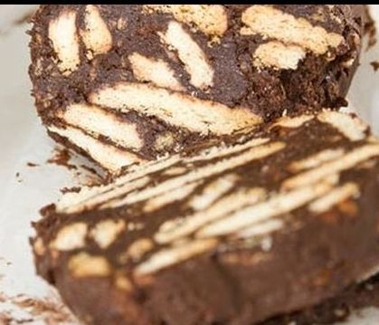 Χριστουγεννιάτικος κορμός (μωσαϊκό) χωρίς μίξερ και σε χρόνο dt