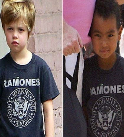 Tα παιδιά Jolie-Pitt μοιράζονται τα ρούχα τους
