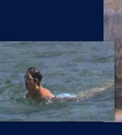 Η Αντιγόνη Δρακουλάκη και το πρόσθιο στη Μύκονο!