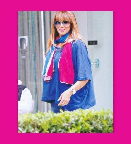 Έλλη Κοκκίνου: Ντυμένη στα χρώματα του Πανιωνίου!