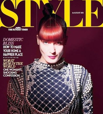 Η Florence Welch στο περιοδικό Sunday Times Style