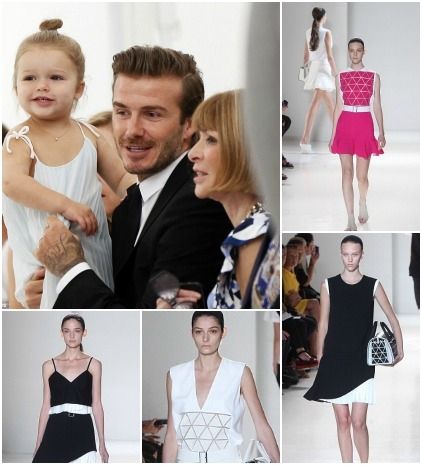 Celebrity από κούνια: Η Harper Beckham στο fashion show της μαμάς δίπλα στην Anna Wintour