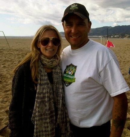 JUDE CISSE WITH VINNIE JONES IN ST.MONICA
