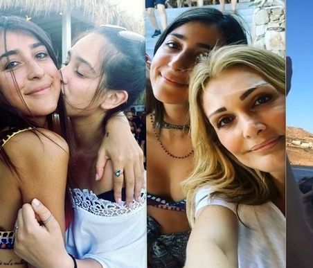 Νατάσα Θεοδωρίδου: Διακοπές με τις κόρες της στη Μύκονο