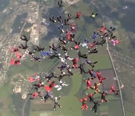 Ουκρανία: Νέο ρεκόρ στην ελεύθερη πτώση από γυναίκες! (vid)