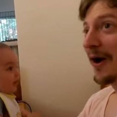 Μπαμπάς λέει στον 3 μηνών γιο του «Σε αγαπώ». Δείτε την απάντηση του μικρού! (βίντεο)