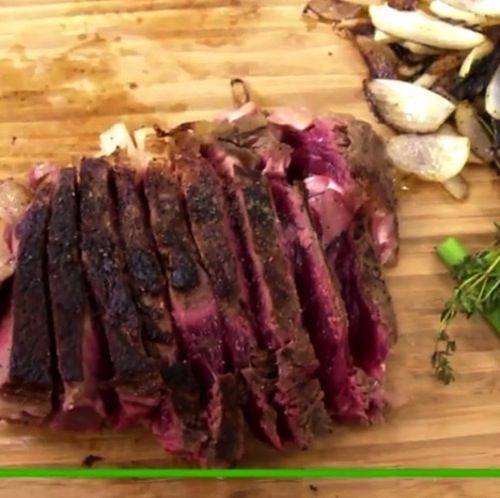 Μοσχαρίσια ταλιάτα με κόντρα μπριζόλα (VIDEO)