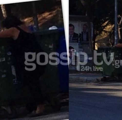 Εικόνα σοκ: Η Ρούλα Βροχοπούλου ψάχνει φαγητό στα σκουπίδια (Nassos blog)