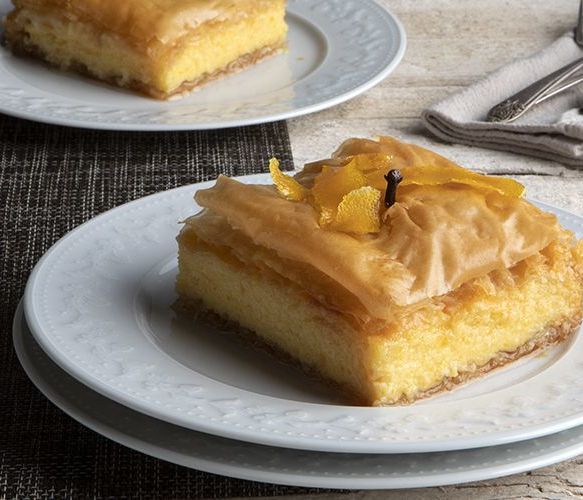 Γαλακτομπούρεκο με πορτοκάλι