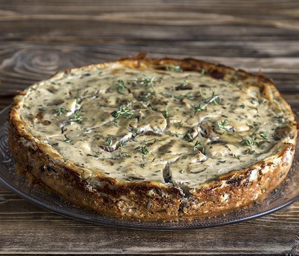 Άκης Πετρετζίκης: Αλμυρό cheesecake με μανιτάρια