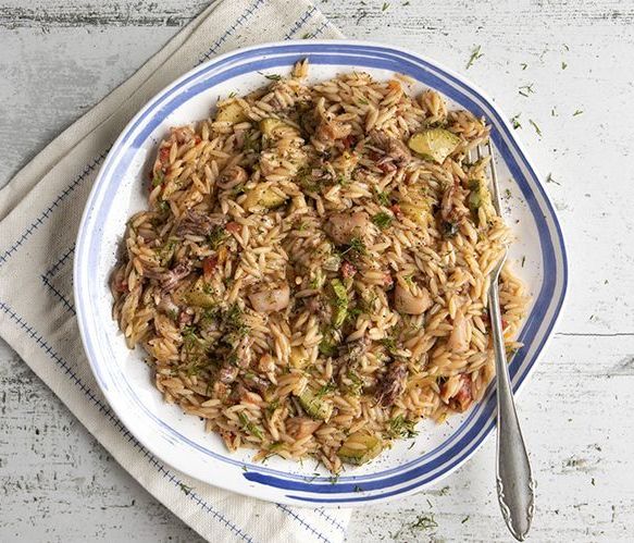 Άκης Πετρετζίκης: Κριθαρότο με καλαμαράκια