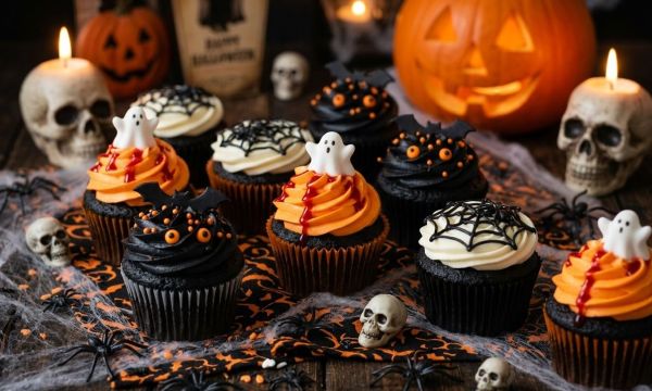 Φτιάξε τα πιο εντυπωσιακά black velvet Halloween cupcakes που έχεις δοκιμάσει