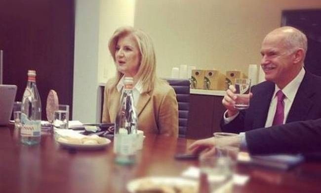 Ο Παπανδρέου στα γραφεία της Huffington Post