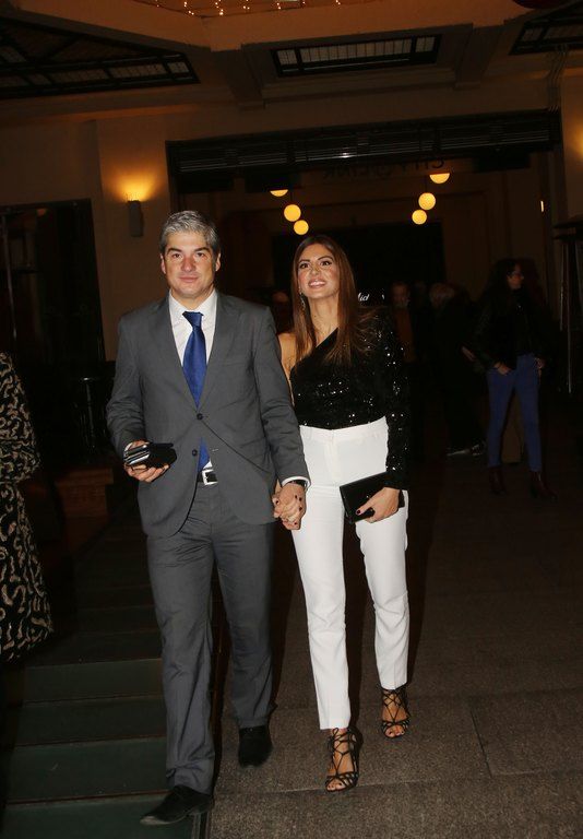 Η Σταματίνα Τσιμτσιλή σε βραδινή έξοδο με τον σύζυγό της 