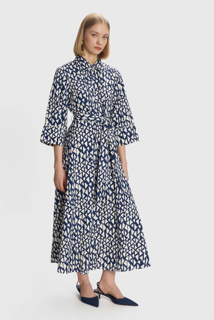 Φόρεμα σεμιζιέ με μοτίβα, 'ΑLE