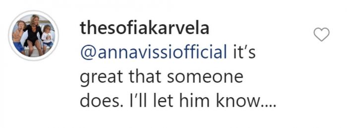Η Σοφία, τότε, είπε να το συνεχίσει και να τον τρολάρει όπως μόνο εκείνη ξέρει, γράφοντας πόσο τέλειο είναι που σε κάποιον αρέσει κι ότι θα του το μεταφέρει.