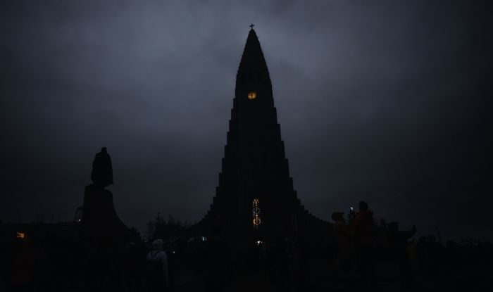 APTOPIX Iceland Solar Eclipse
