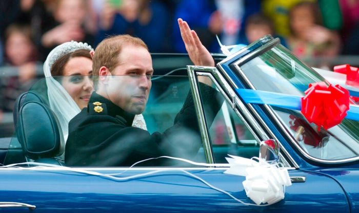 Britain's Prince William, Kate Duchess of Cambridge