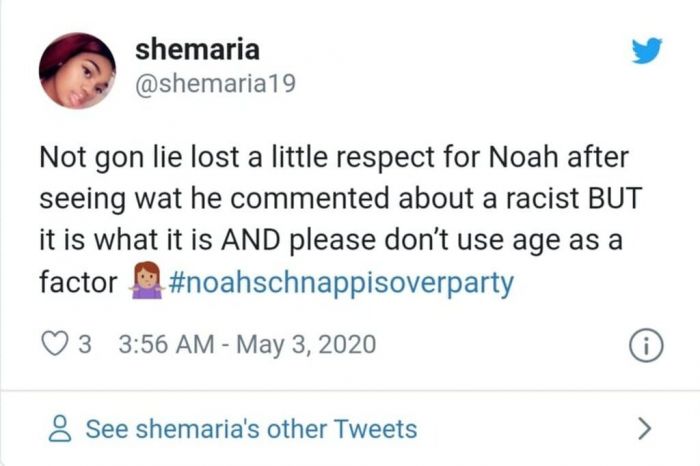 Δε θα πω ψέματα. Έχασε λίγο από τον σεβασμό που είχα στον Noah μετά το σχόλιο που έκανε στον Chase αλλά είναι αυτό που είναι και σας παρακαλώ, δεν παίζει ρόλο η ηλικία.