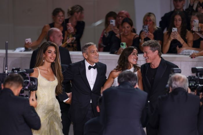 Italy Venice Film Festival Wolfs Red Carpet