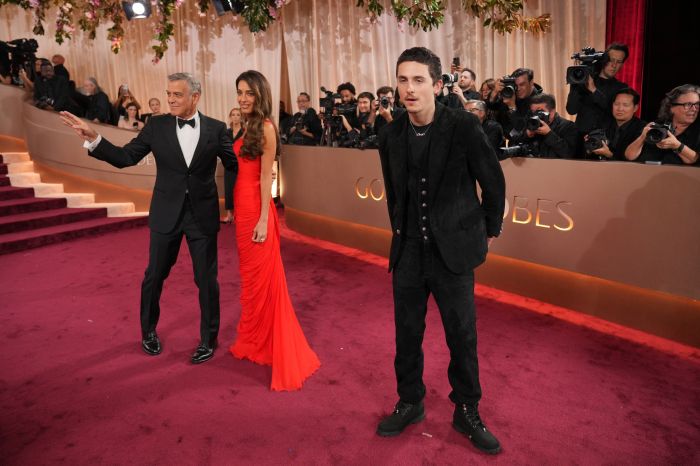 George Clooney,Amal Clooney,Timothee Chalamet