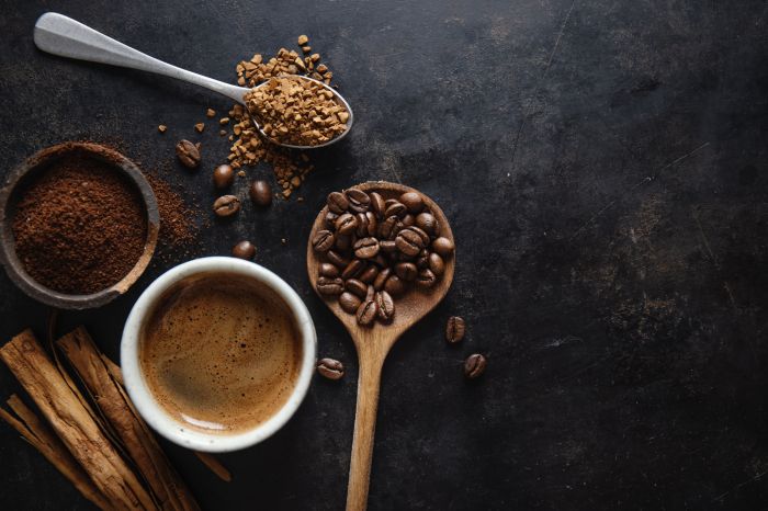 Coffe concept with coffee beans