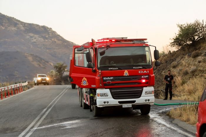 ΠΥΡΚΑΓΙΑ ΣΕ ΔΑΣΙΚΗ ΕΚΤΑΣΗ ΣΤΗΝ ΠΕΡΙΟΧΗ ΝΕΑ ΚΡΥΑ ΒΡΥΣΗ ΡΕΘΥΜΝΟΥ <br><br>  ΦΩΤΟΓΡΑΦΟΣ: ΚΩΣΤΑΣ ΜΕΤΑΞΑΚΗΣ