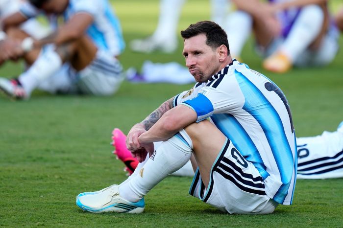 APTOPIX Argentina Spain WCup Soccer