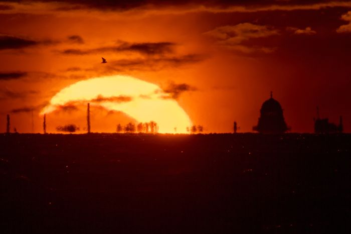 APTOPIX Russia Solar Eclipse