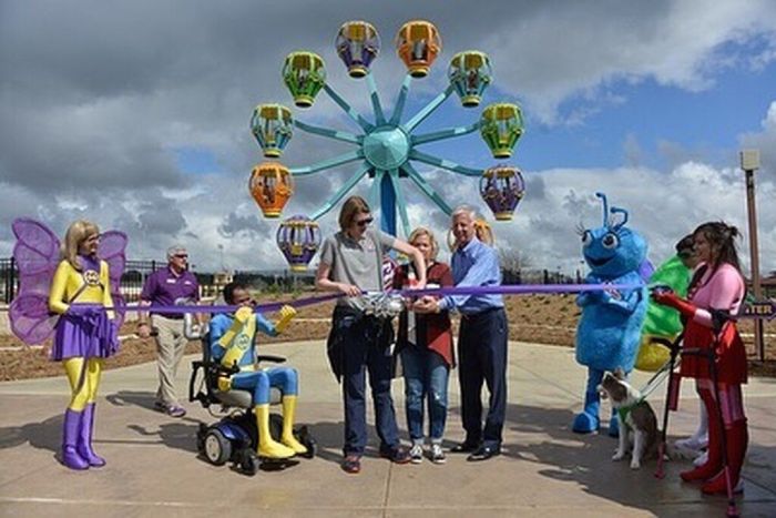 Το πάρκο είναι πλήρως προσβάσιμο σε αναπηρικά αμαξίδια και είναι ύψους 34 εκατομμυρίων δολαρίων. 
πηγή φωτογραφίας: Insatgram Account @morganswonderlandtexas