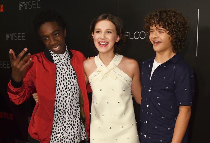Gaten Matarazzo,Millie Bobby Brown,Caleb McLaughlin