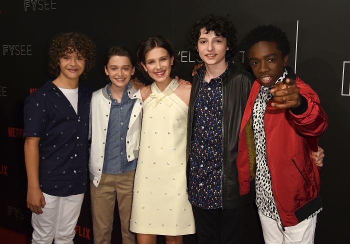 Gaten Matarazzo,Noah Schnapp,Millie Bobby Brown,Finn Wolfhard,Caleb McLaughlin