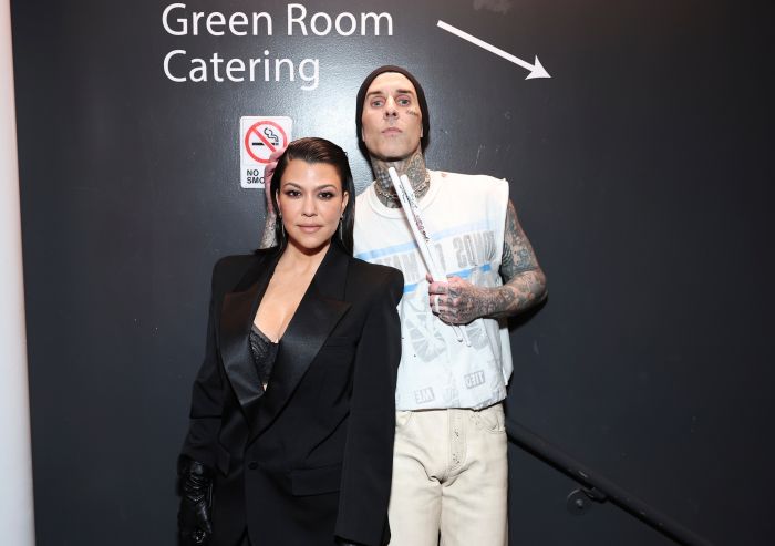 Kourtney Kardashian Barker. Travis Barker