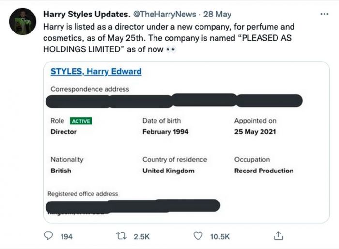 Αυτή είναι η δήλωση που ανακάλυψαν οι θαμαστές του. 