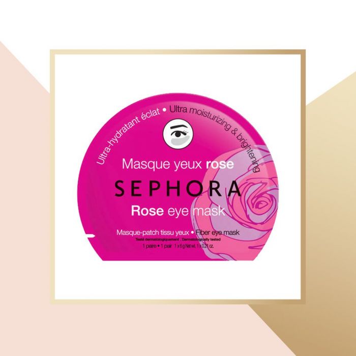 Sephora Rose Eye Mask: Εμπνευσμένες από τα ασιατικά τελετουργικά ομορφιάς, η μάσκα ματιών της Sephora, με τριαντάφυλλο, χαρίζει εντατική ενυδάτωση και λάμψη μεγάλης διάρκειας στο ευαίσθητο δέρμα γύρω από τα μάτια. Είναι εξαιρετικά λεπτή και προσαρμόζεται 
