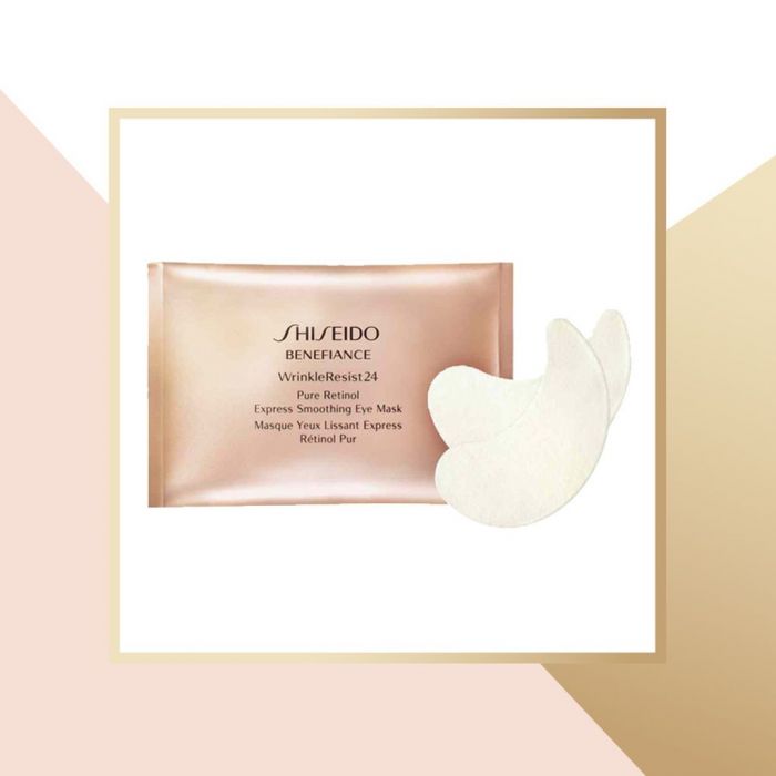 Shiseido Pure Retinol Express Smoothing Eye Mask:Μάσκα ματιών για express λείανση των ρυτίδων από τη σειρά BENEFIANCE WrinkleResist24. Λειαίνει την επιδερμίδα, διορθώνει τις ρυτίδες και βελτιώνει την όψη της περιοχής των ματιών σε μόλις 15 λεπτά.