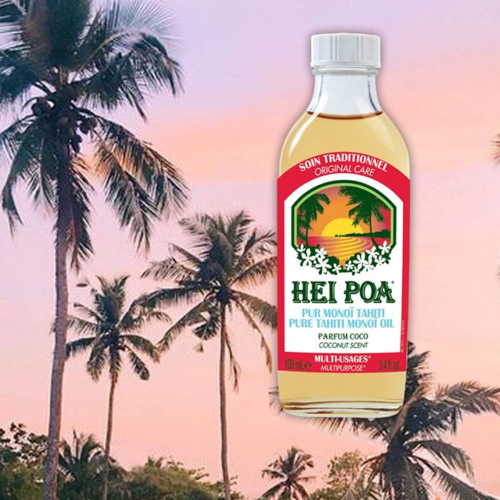 Το πιο εξωτικό λάδι του καλοκαιριού με άρωμα καρύδας είναι το Hei Poa Pure Tahiti Monoï Oil Coconut! Μπορείς να το χρησιμοποιήσεις από την επιδερμίδα έως και τα μαλλιά σου. Περιέχει 95% λάδι Monoi από την Ταϊτή, που θρέφει και ενυδατώνει, προστατεύοντας α