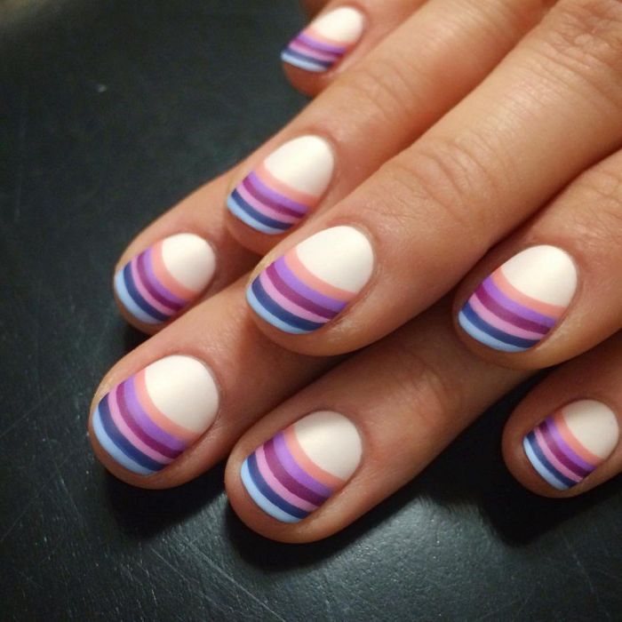 To Color Blocking στα νύχια δεν θα φύγει ποτέ από τη μόδα και έχουμε τις αποδείξεις