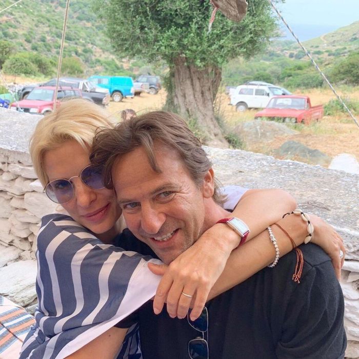 Εδώ με τον αγαπημένο της Μάκη στην πιο αυθόρμητη φωτογραφία τους