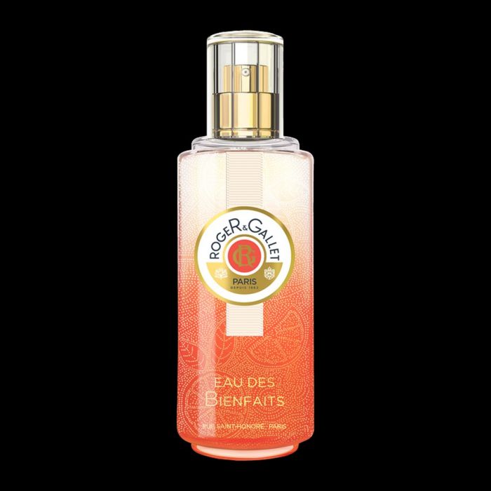 ROGER&GALLET, EAU DE BIENFAITS BODY MIST. Μυρίζει φρέσκο και ζουμερό σαγκουίνι και ενυδατώνει όσο αρωματίζει.