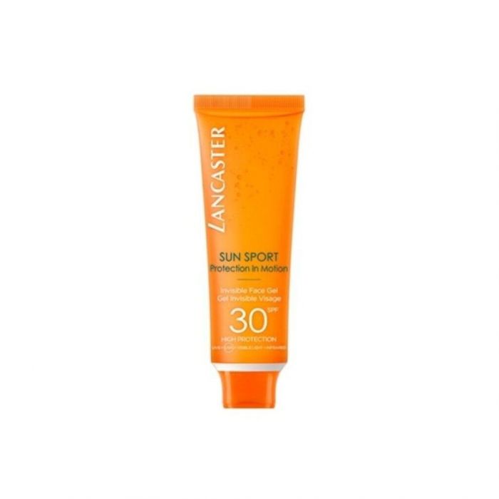 LANCASTER, SUN SPORT INVISIBLE FACE GEL SPF30. Έχει gel υφή που απορροφάται άμεσα, αφήνοντας ματ τελείωμα στην επιδερμίδα, χωρίς κατάλοιπα και λευκά σημάδια. 