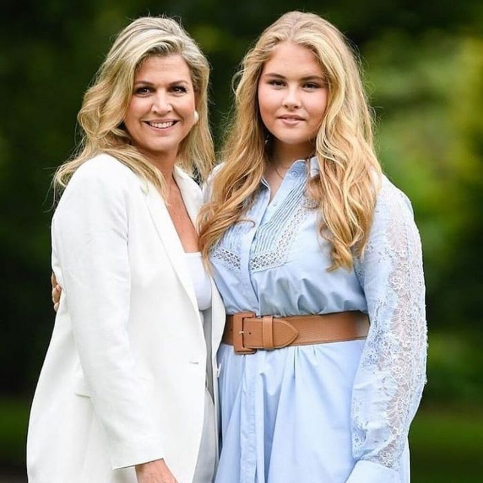 H Αmalia με την μητέρα της Maxima. 