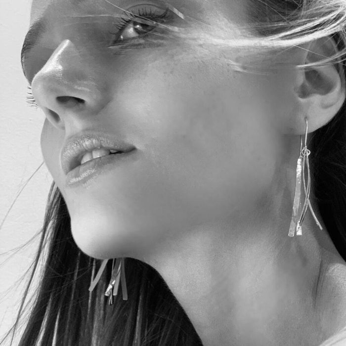 SILVER 925 GOLD PLATED EARRINGS