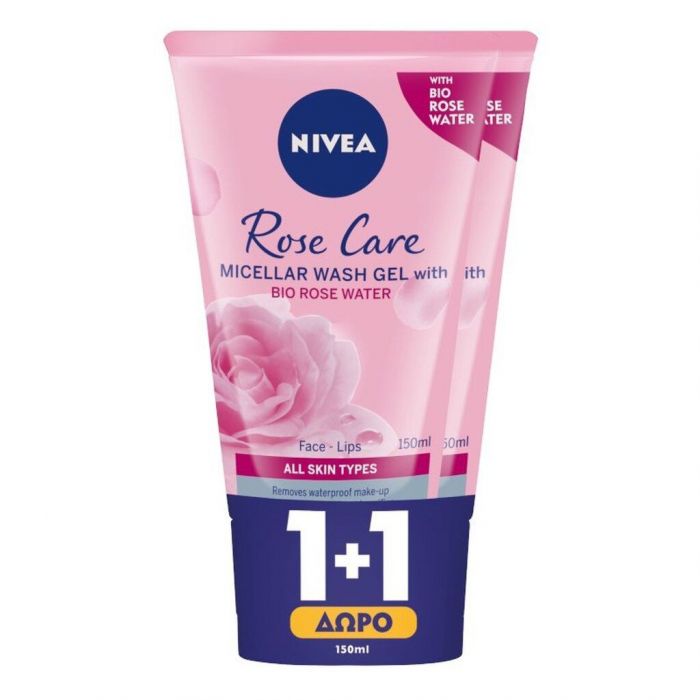 NIVEA, ROSE CARE MICELLAR WASH GEL 1+1