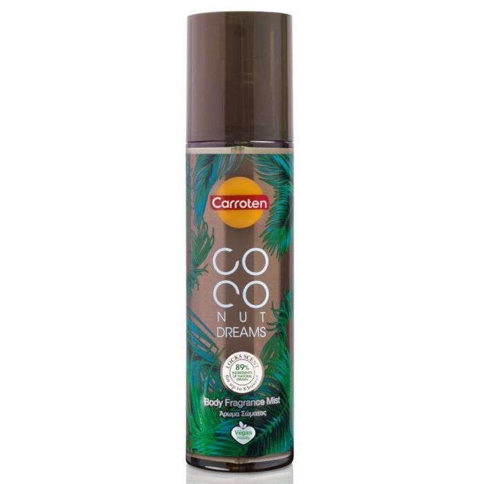CARROTEN, COCONUT DREAMS BODY FRAGRANCE MIST: Δροσιστικό άρωμα καρύδας, που αφήνει την επιδερμιδα αρωματισμένη έως και για 8 ώρες.