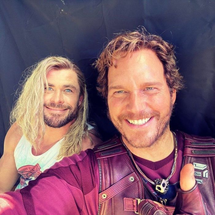 Εδώ ως ο Thor με τον Chris Pratt.