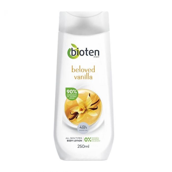 BIOTEN, BODY LOTION BELOVED VANILLA: Νιώσε τη χαλαρωτική αίσθηση της βανίλιας από την κορυφή ως τα νύχια.