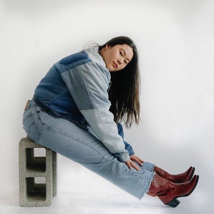 Denim-on-Denim εμφάνιση @minamigessel