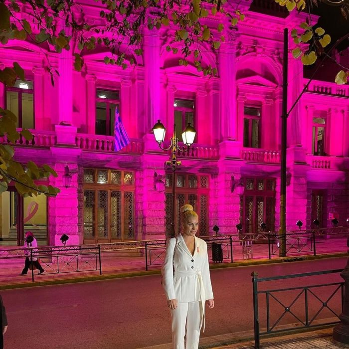 «Να προσπαθήσω να πω σε όσες δεν έχουν πάρει πολύ σοβαρά το τι σημαίνει καρκίνος του μαστού και πώς μπορούμε να τον διαγράψουμε από τη ζωή μας, να το κάνουν», ανέφερε μεταξύ άλλων η Ελένη Μενεγάκη.